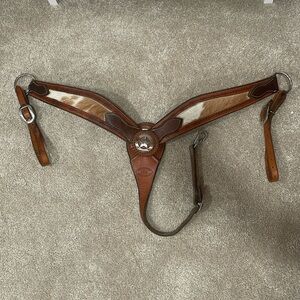 Hershberger Custom Saddles Western Breastplate With Cowhide